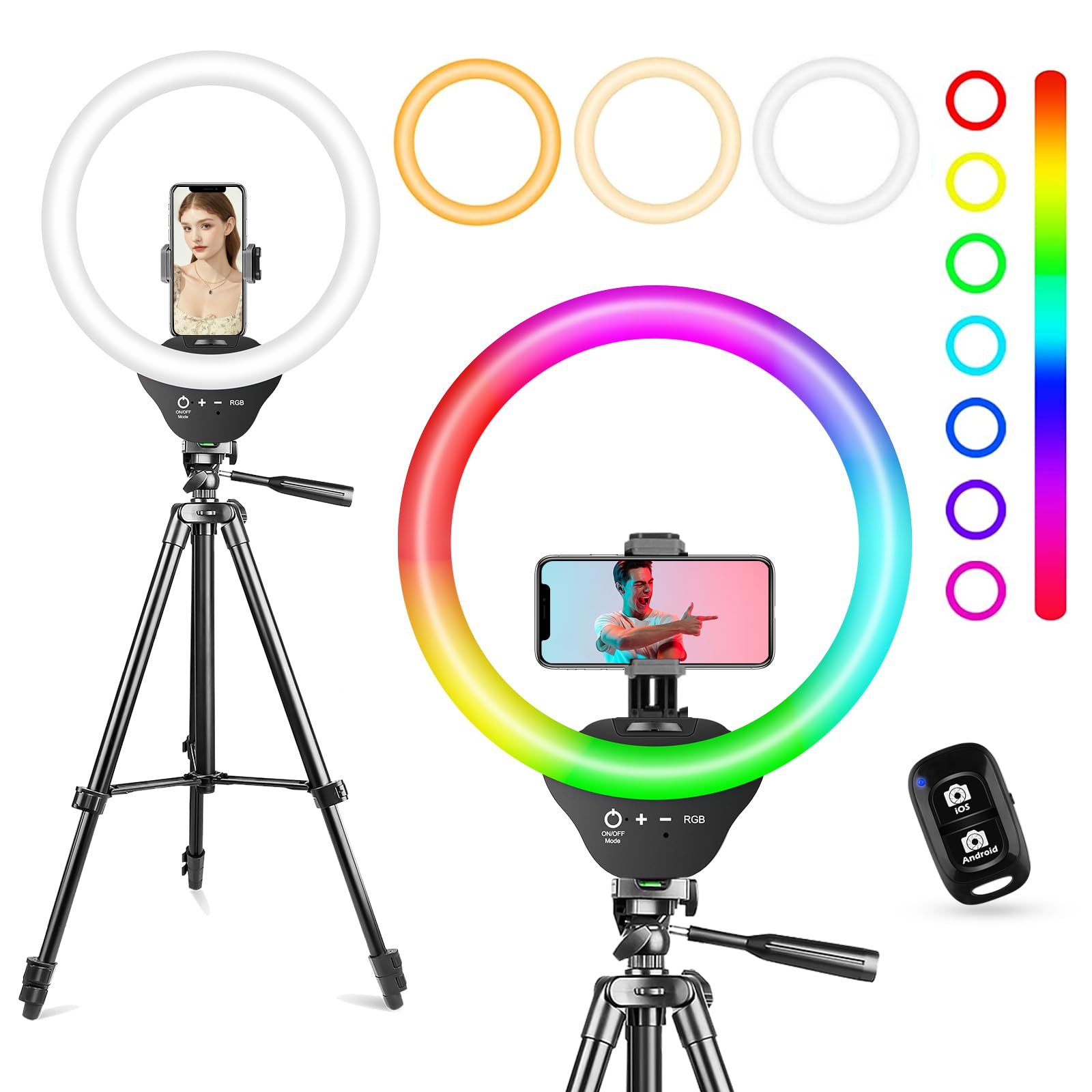 ePowerOn 10'' Ring Light with 50'' Extendable Tripod Stand