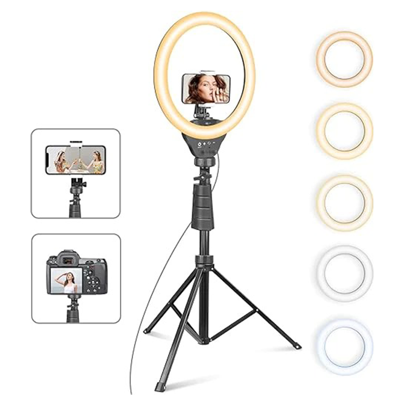 12'' RGB Selfie Ring Light with 62’’ Tripod Stand for Video