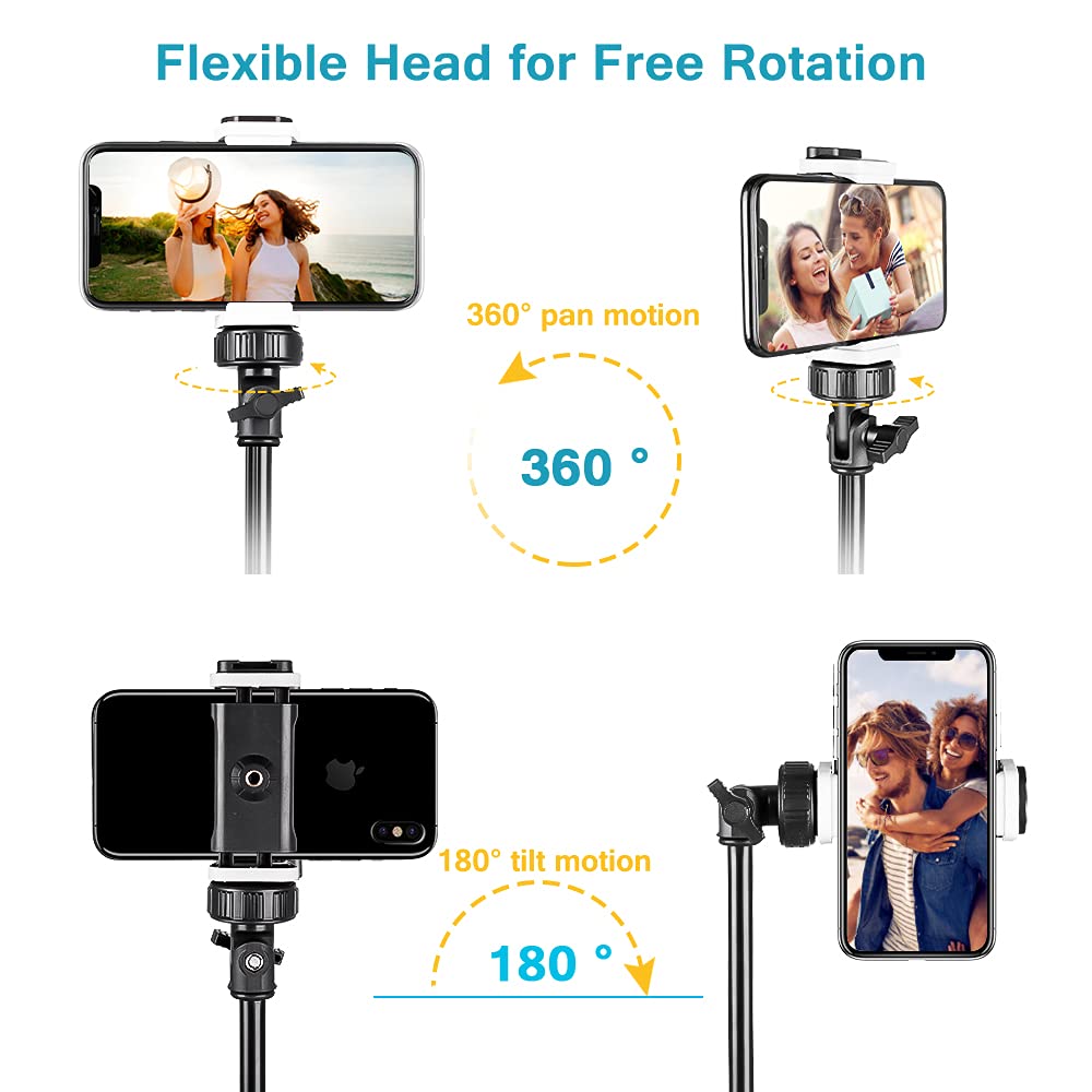 Camera and cell phone tripod with wireless remote control