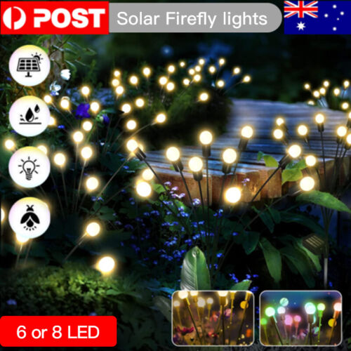 Solar Firefly Light Outdoor Garden Swaying LED Lamp Waterproof Landscape lawn
